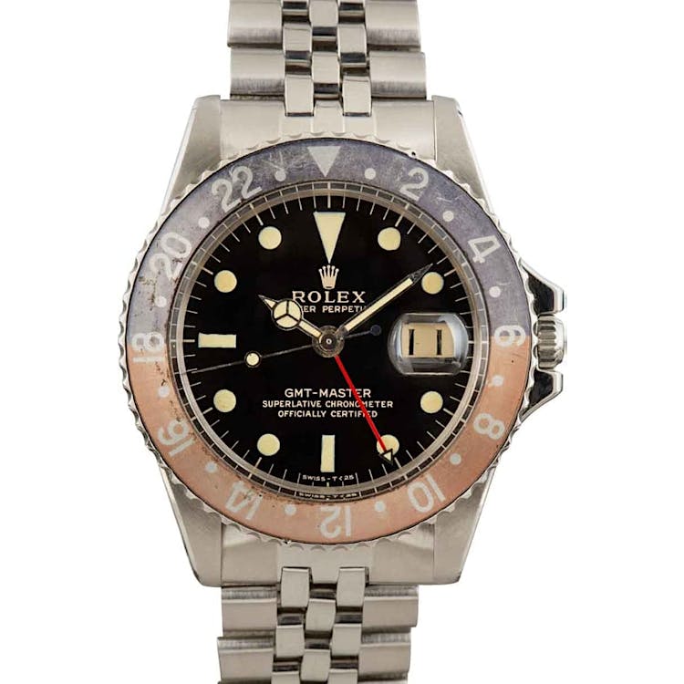 Vintage Rolex GMT-Master 1675 Glossy Gilt Dial