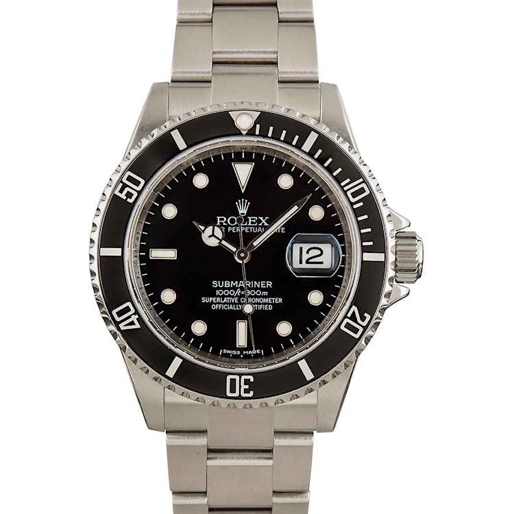 Rolex Submariner 16610T Serial Engraved Rehaut