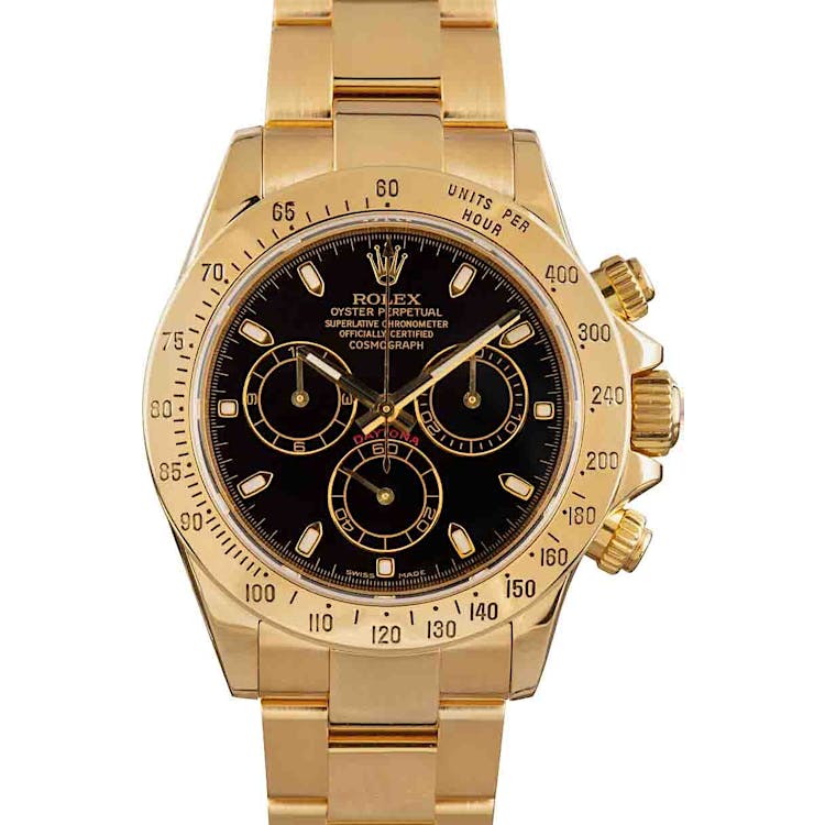 Pre-Owned Rolex Daytona 116528 Black Dial Watch