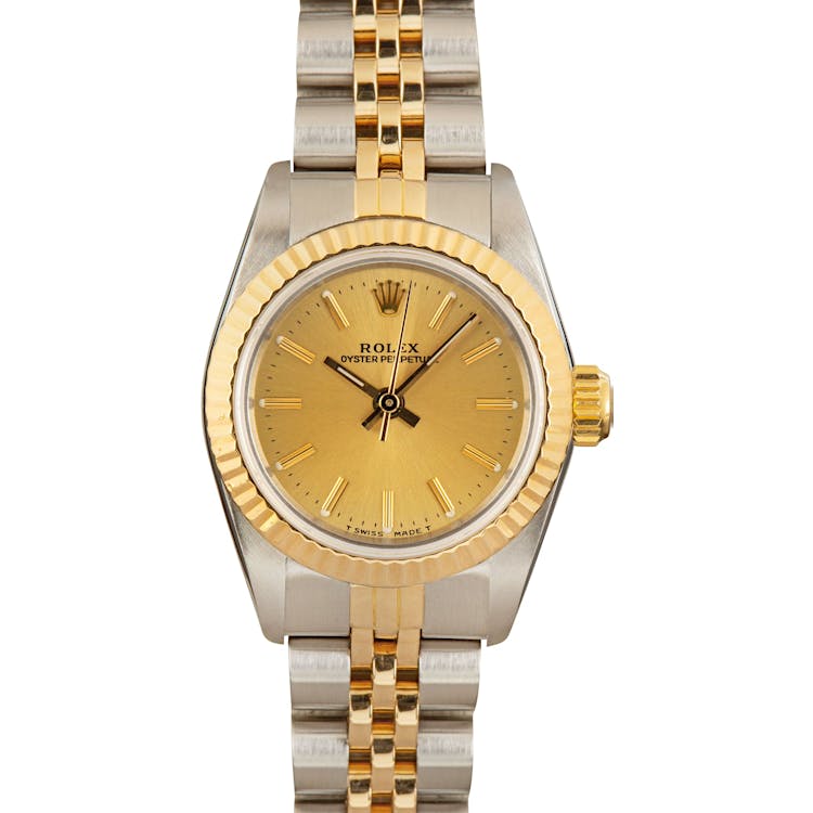 Rolex Oyster Perpetual 67193 Champagne Dial