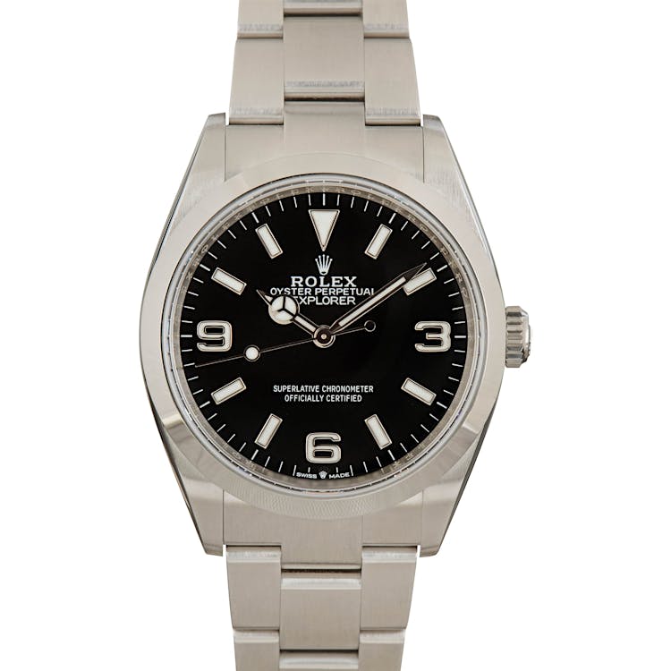 Rolex Explorer 124270 Black Arabic Dial