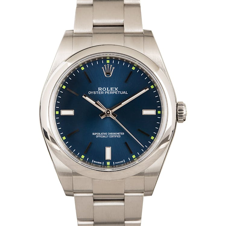 Rolex Oyster Perpetual 114300 Blue Dial