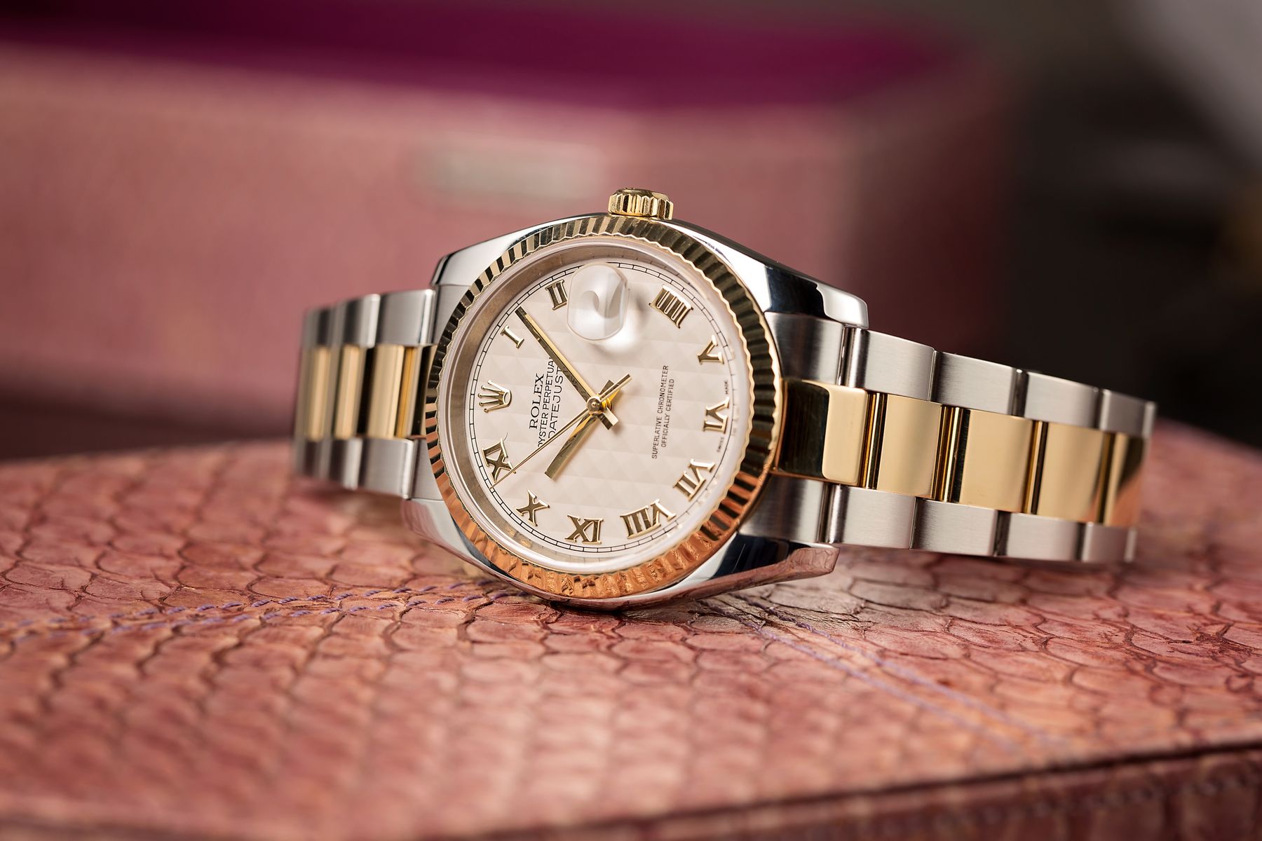 Ladies Rolex Datejust Steel and Gold Roman Dial