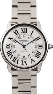 Cartier Ronde Solo De Cartier W6701011 Steel Men's Watch