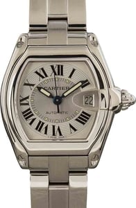 Cartier Roadster Silver Roman Dial