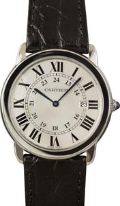 Pre-Owned Ronde Solo De Cartier Stainless Steel