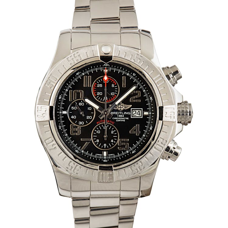 Breitling Super Avenger II Black Dial