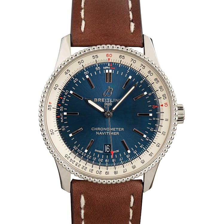 Mens Breitling Navitimer Blue Dial