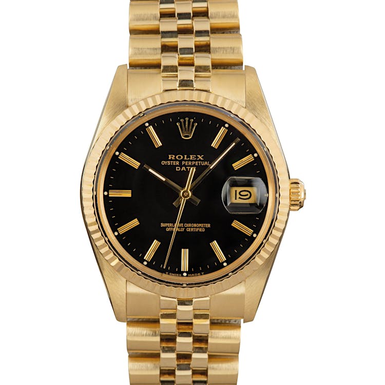 Rolex Date 15037 Yellow Gold