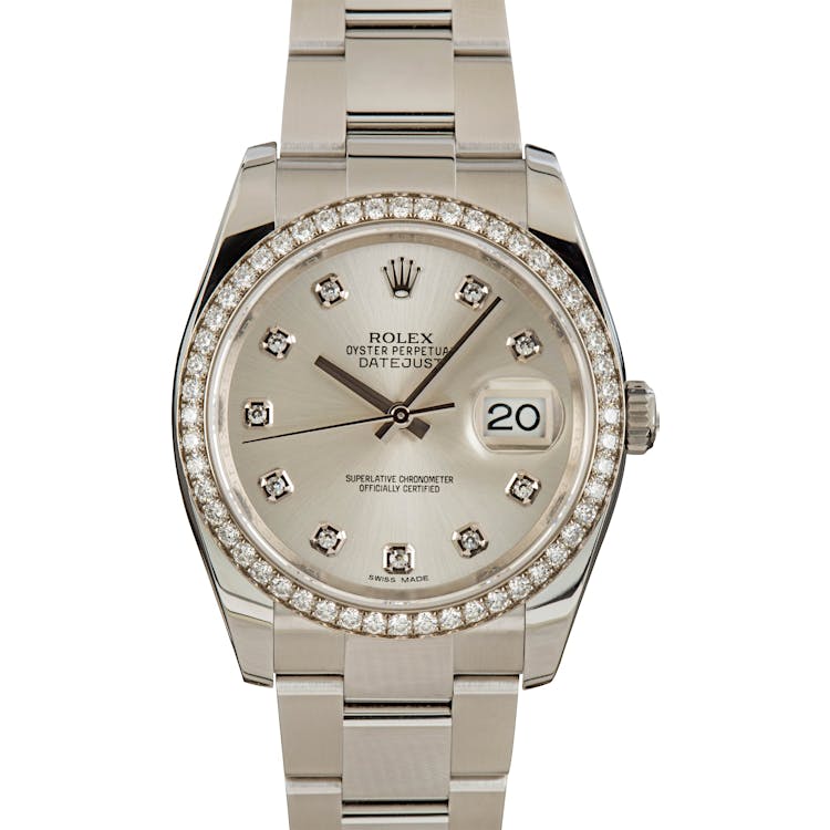 Used Rolex Datejust 116244 Diamond Dial & Bezel