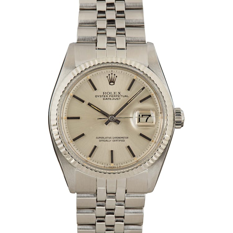 163834 Pre-Owned Rolex Datejust 1601 Stainless Steel