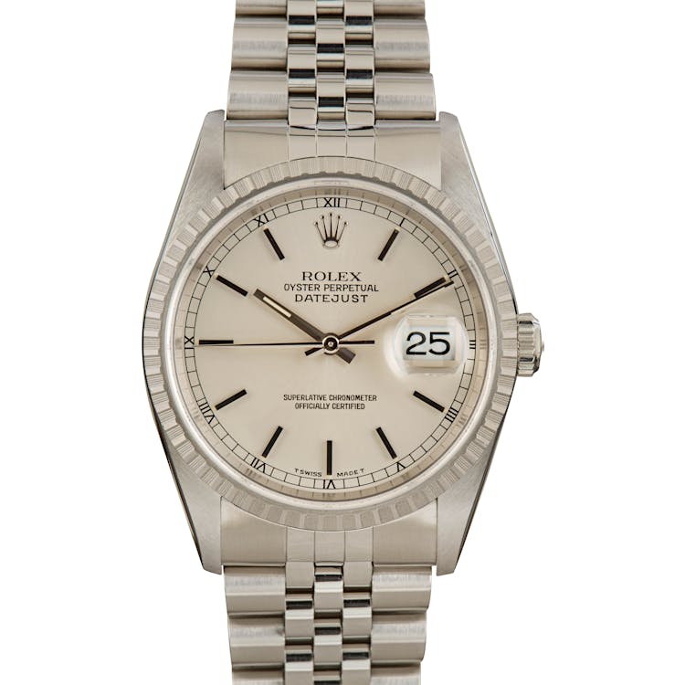 DateJust Rolex 16220 Silver Dial