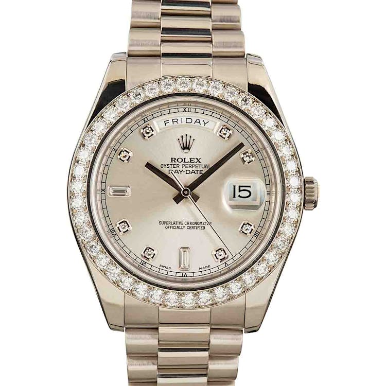 Rolex Day-Date II Ref 218349 18k White Gold