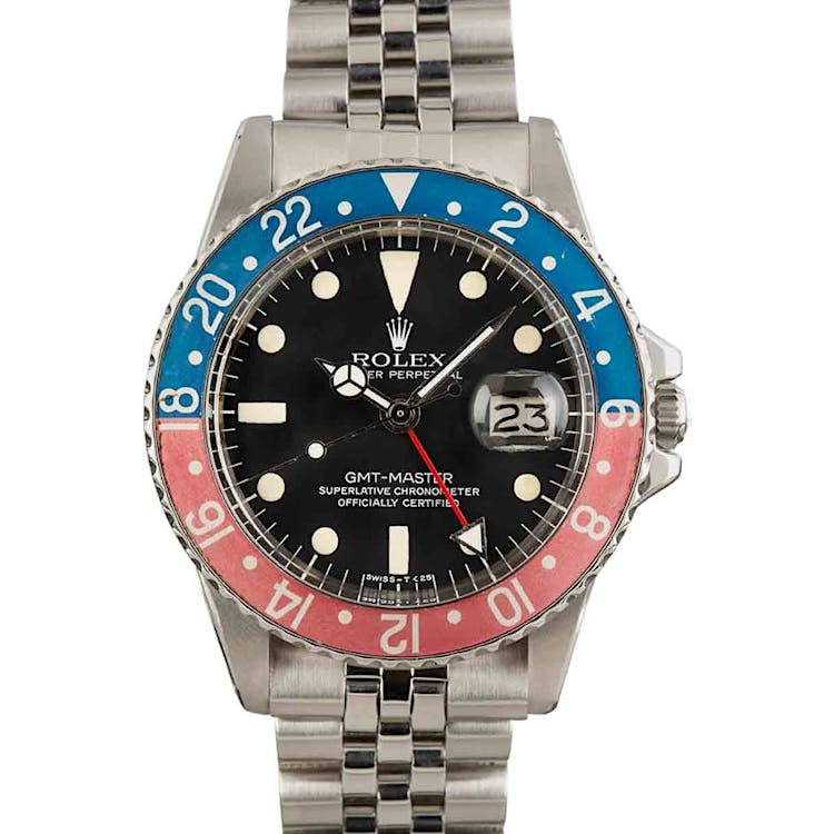 Vintage Rolex GMT Master 1675 Black Dial