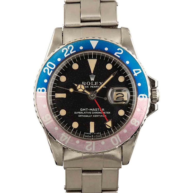 Vintage Rolex Pepsi GMT-Master 1675 Stainless Steel