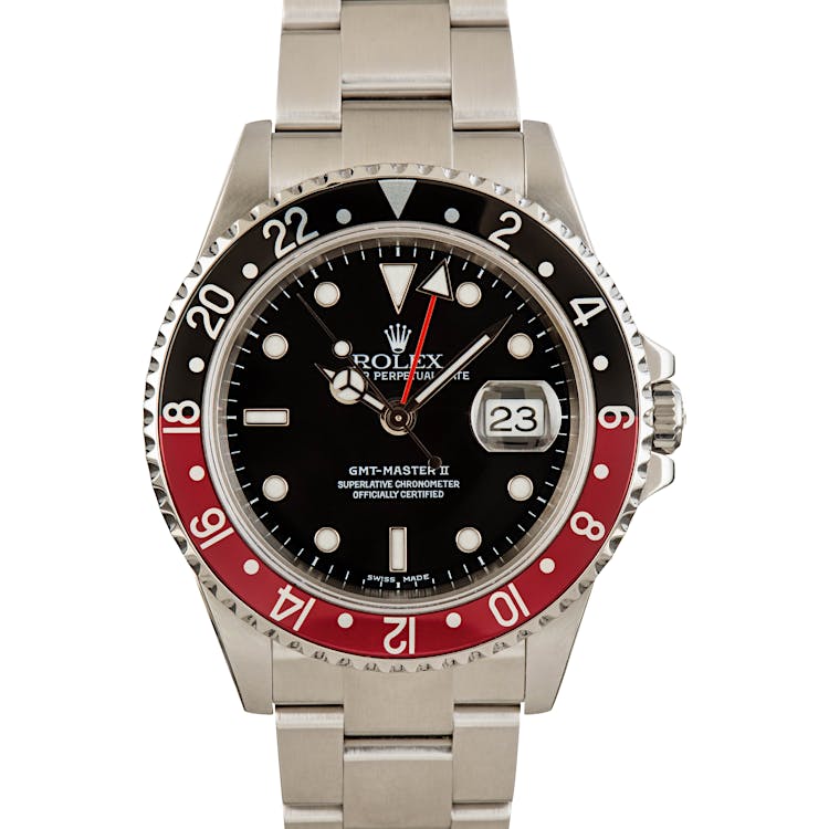 Men's Rolex GMT-Master II Ref 16710 Coke Bezel Insert