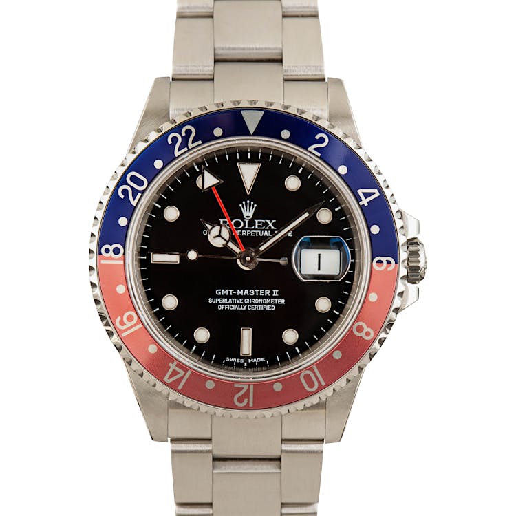 Men's Rolex GMT-Master II 16710 Stainless Steel