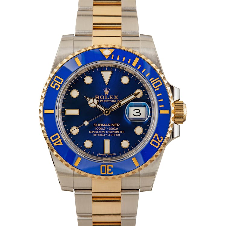 Used Rolex Submariner 116613 Blue Ceramic Bezel