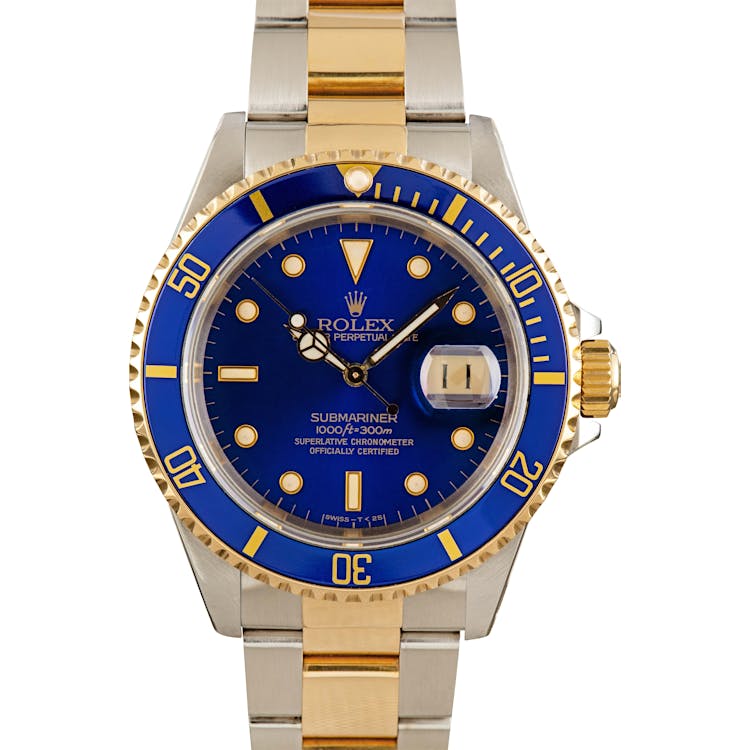 Men's Rolex Submariner 16613 Two Tone