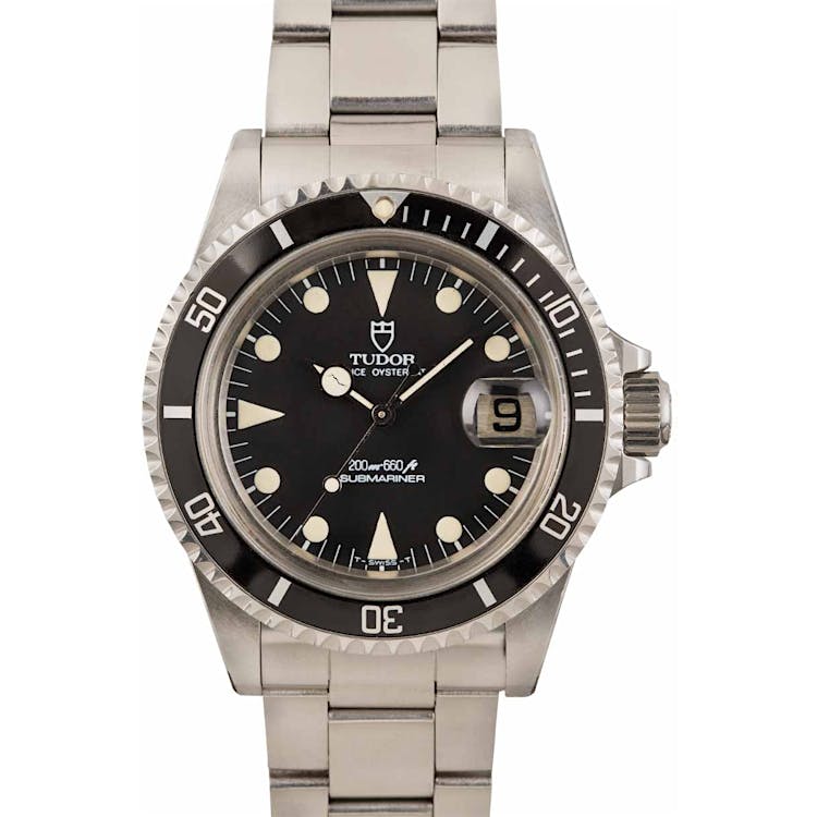 Vintage Rolex Tudor Submariner 76100 Black Dial