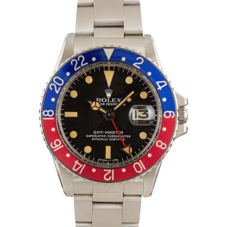 Vintage Rolex GMT 1675 with Pepsi Bezel